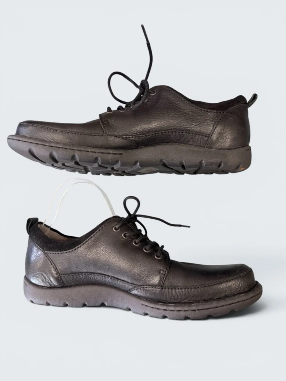 Born Men's Black Leather Casual Lace Up Shoes Size 9
